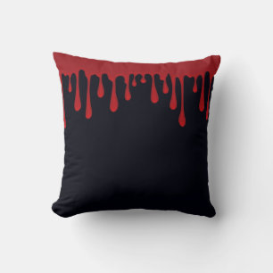 Oreiller jetable Halloween gouttes de sang rouge