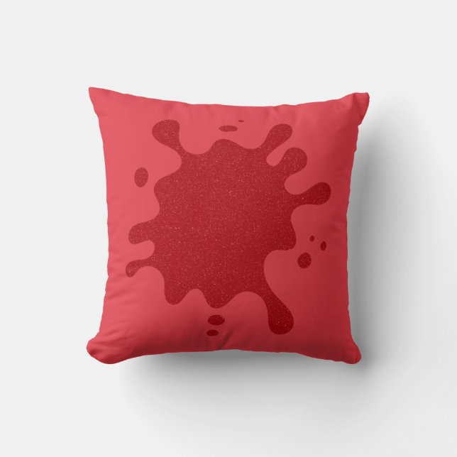 Oreiller jetable personnalisé Rouge tomate Splat (Recto)
