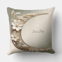 Oreiller jeté à cadre de lune croissant décoratif