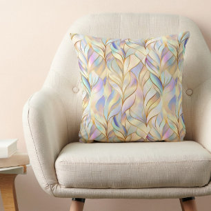 Oreiller jeté à motif abstrait de luxe moderne