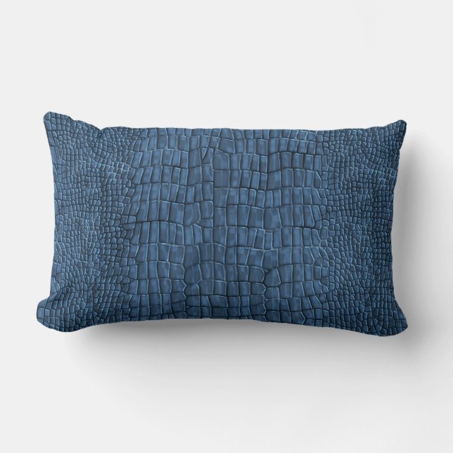 Oreiller jeté à motif d'alligator (Recto)