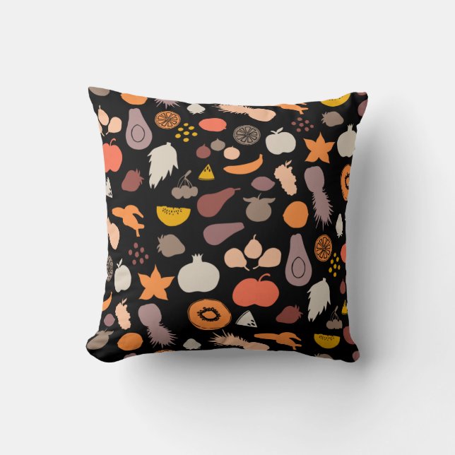 Oreiller jeté à motif de fruits (Recto)