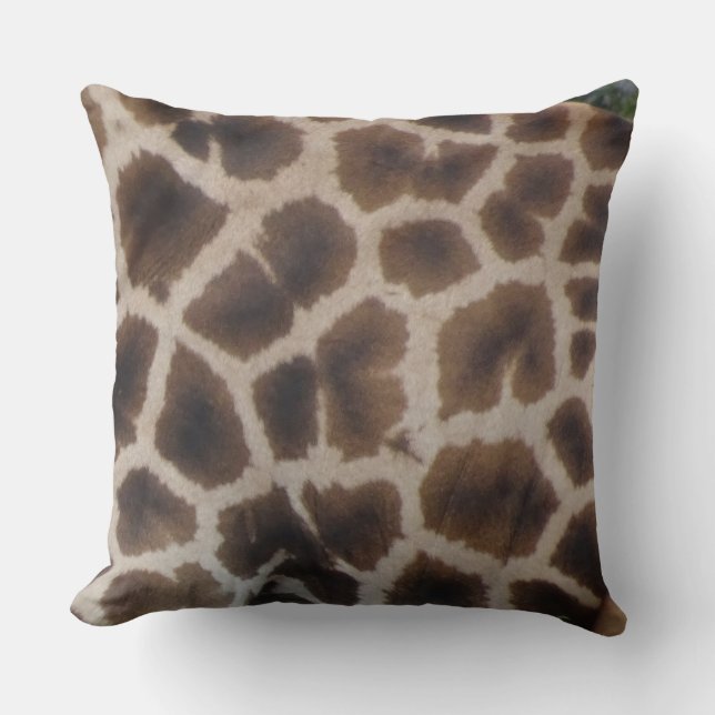 Oreiller jeté à motif de peau de girafe (Recto)