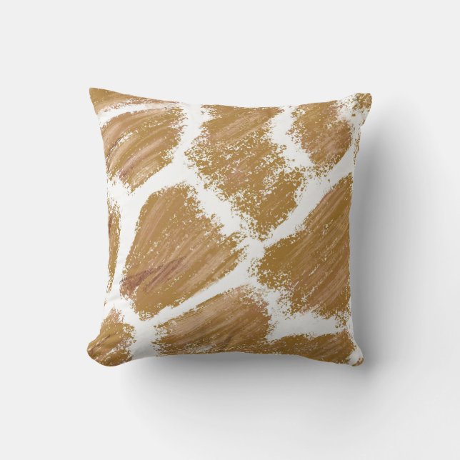 Oreiller jeté à motif girafe (Recto)