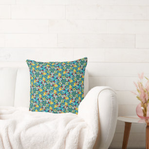 Oreiller jeté à motif Petal Party