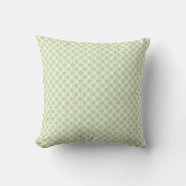 Oreiller jeté à motifs de plis géométriques  (Recto)