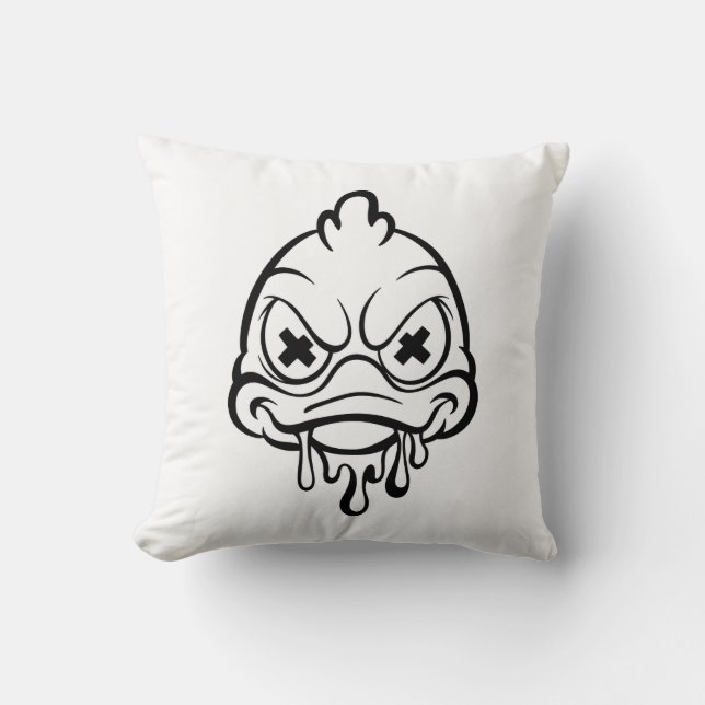 Oreiller jeté amateur de canard mignon (Recto)