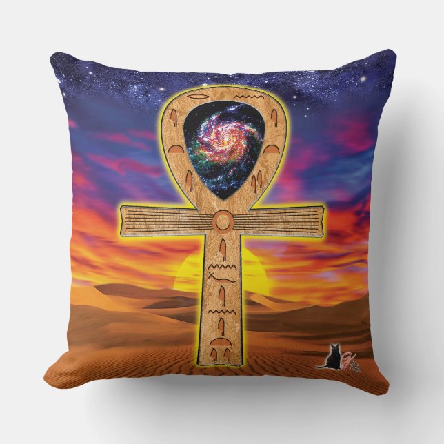 Oreiller jeté Ankh (Recto)