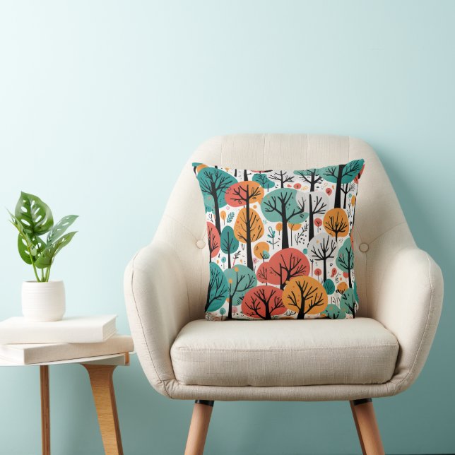 Oreiller jeté arbre fantaisiste (Chaise)
