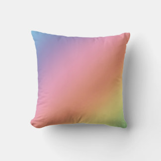 Oreiller jeté arc-en-ciel pastel