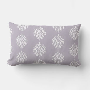 Oreiller jeté au motif de feuille de palmier côtie