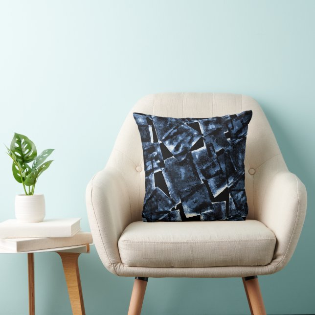Oreiller jeté avec motif géométrique (Chaise)