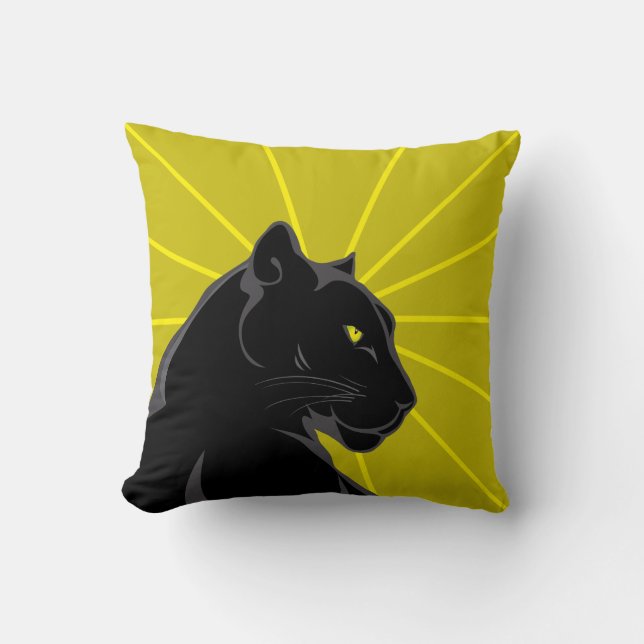 Oreiller jeté Black Panther, animal (Recto)