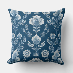 Oreiller jeté bleu des Hamptons