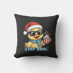 Oreiller jeté Canard de Noël Stay Cool