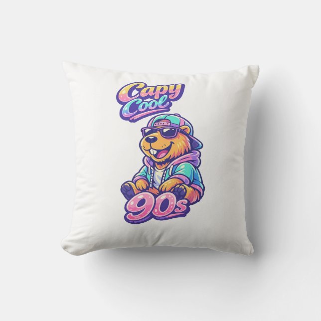 Oreiller jeté Capy Cool Rétro 90 (Recto)