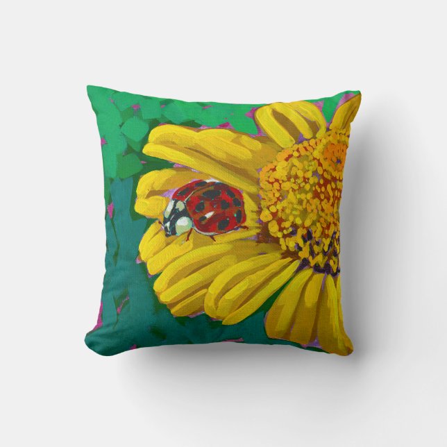 Oreiller jeté coccinelle (Recto)