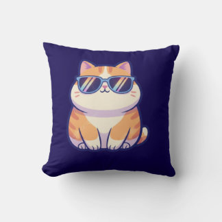 Oreiller Jeté Cool Cat – Vibes Félinées Élégantes