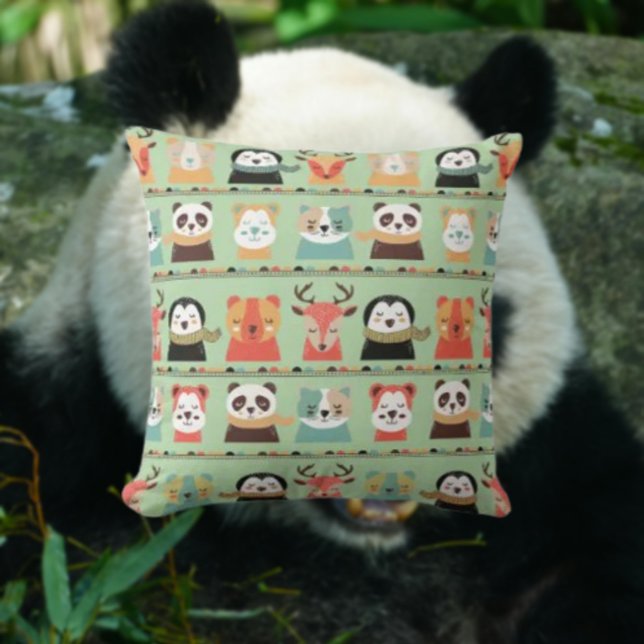 Oreiller jeté Copains Caprice de la Forêt (Créateur téléchargé)