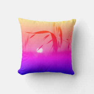 Oreiller jeté coussin coloré Funky Sunset