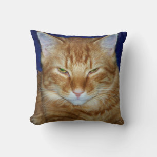 Oreiller jeté Crabby Cat - Maine Coon Orange