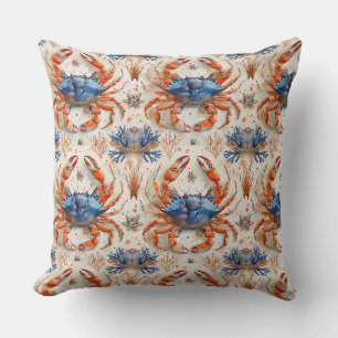 Oreiller jeté Crabe Bleu