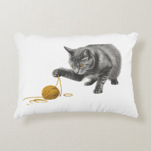 Oreiller jeté de chat mignon Coussin de félins a