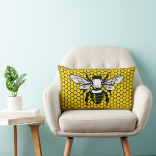 Oreiller jeté de la ruche d'abeilles