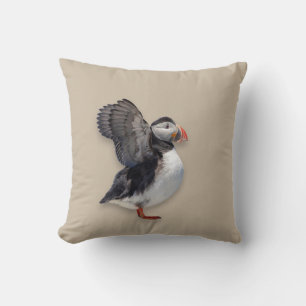 Oreiller jeté de Macareux atlantique Faune sauva
