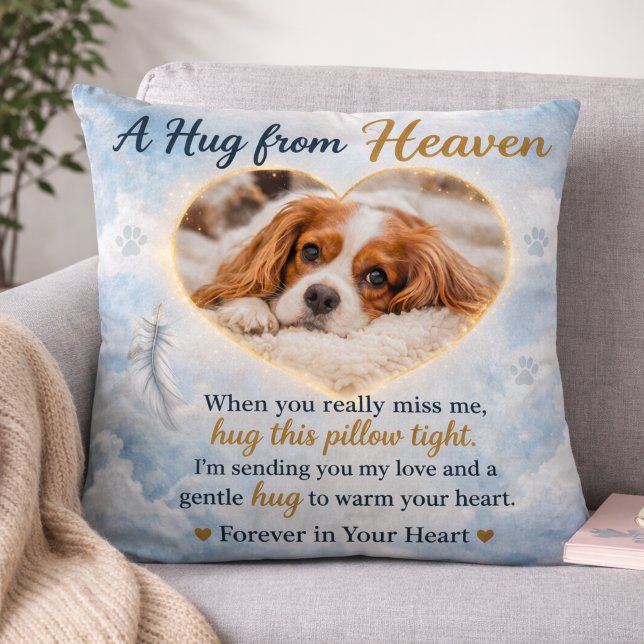 Oreiller jeté de sympathie pour perte de chien Mém (Créateur téléchargé)