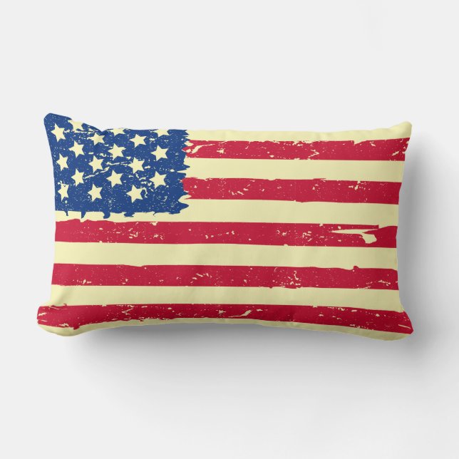 Oreiller jeté drapeau américain (Recto)