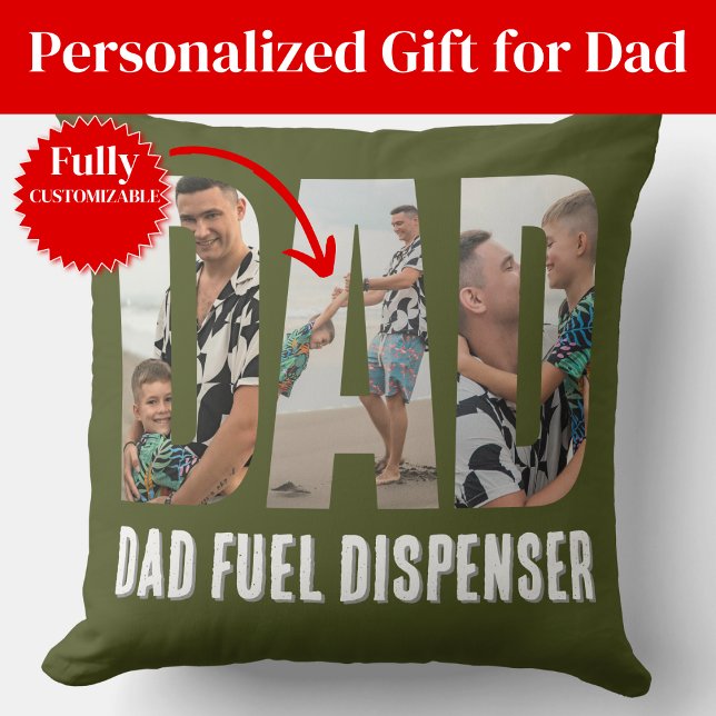 Oreiller jeté drôle pour papa (Funny Dad Throw Pillow)