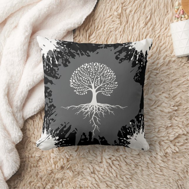 Oreiller jeté éclaboussé d'arbre de vie (Couverture)