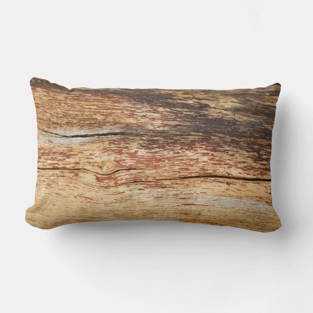 Oreiller jeté en bois texture bois (Recto)