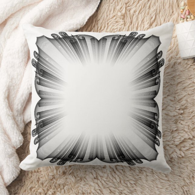 Oreiller jeté ensoleillé monochromatique moderne (Couverture)