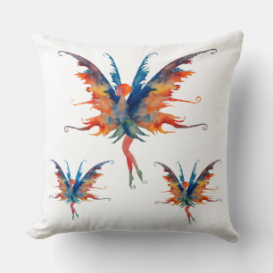 Oreiller jeté Fées 51 cm x 51 cm