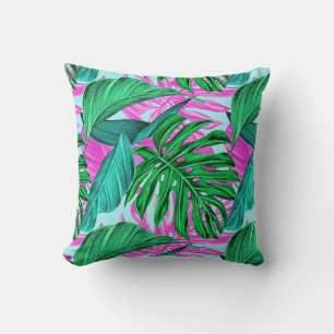 Oreiller Jeté - Feuilles Tropicales