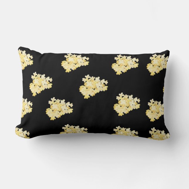 Oreiller Jeté Fleurs Jaunes (Recto)