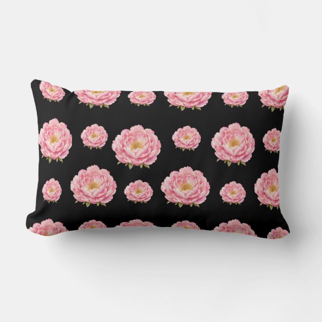 Oreiller jeté Fleurs Roses (Recto)