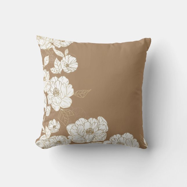 Oreiller jeté floral (Recto)