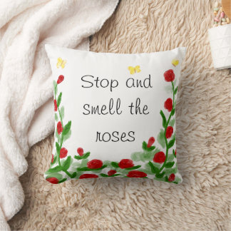Oreiller jeté floral