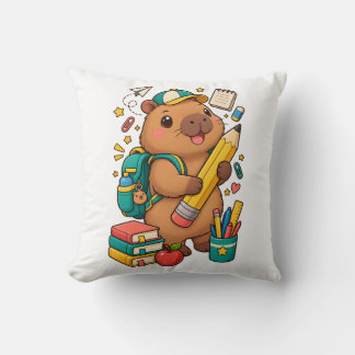 Oreiller jeté Fournitures Scolaires Capybara Kawai