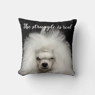 Oreiller jeté Funny Standard Caniche