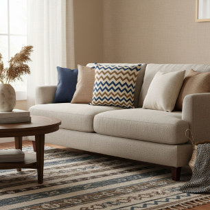 Oreiller jeté géométrique moderne et fantaisiste à