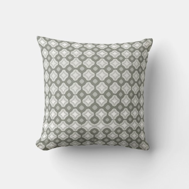 Oreiller jeté gris sabre (Recto)