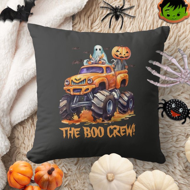 Oreiller jeté Halloween Crew Boo mignon pour la ch (Créateur téléchargé)