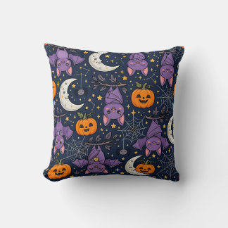 Oreiller jeté Halloween Spooky – Motif de nuit mig