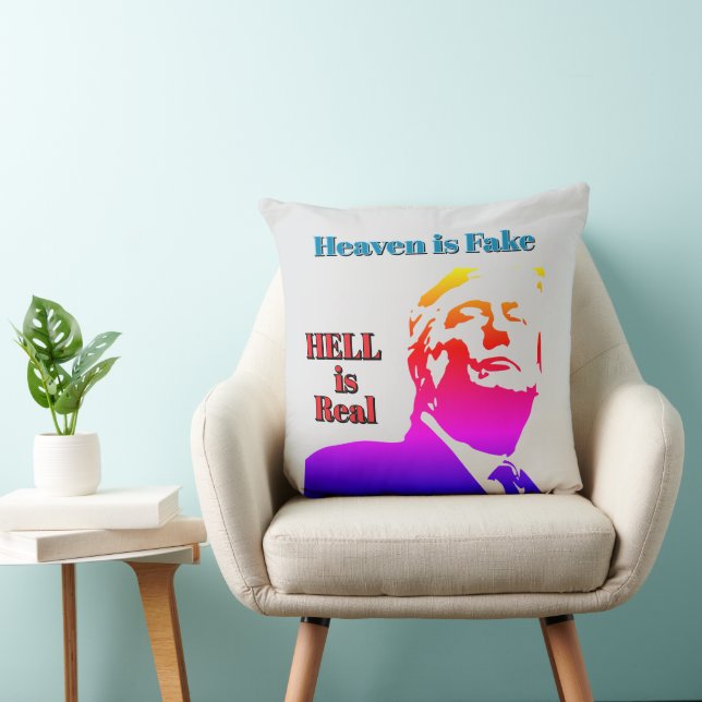 Oreiller jeté L'Enfer Est Réel (Chaise)