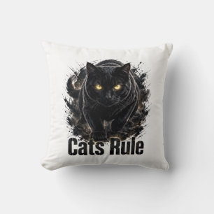 Oreiller jeté Les chats règnent