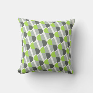 Oreiller jeté lime motif déco moderne